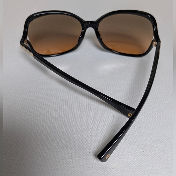 Coach Women\'s Black Oversized Brown lenses Size 59 EUC With Case main image 5